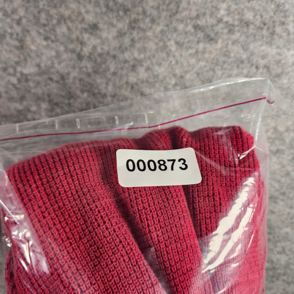 Greg Norman Mens Red 1/4 Zip Waffle Knit Sweater M India Golf Casual Relaxed Fit - Picture 10 of 10